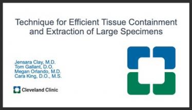 Technique for Efficient Tissue Containment and Extraction of Large Specimens