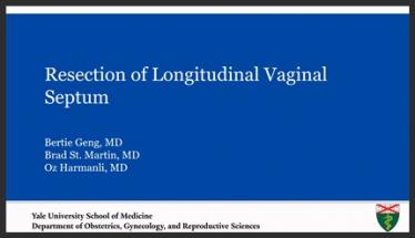 Evaluation and Resection of a Longitudinal Vaginal Septum in an Adult