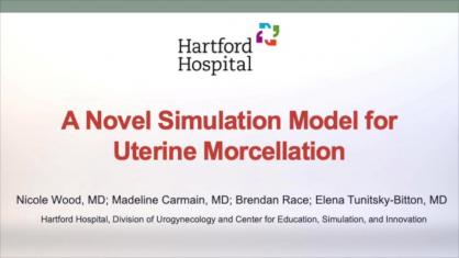 A Novel Simulation Model for Uterine Morcellation