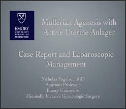 MULLERIAN AGENESIS WITH ACTIVE UTERINE ANLAGER