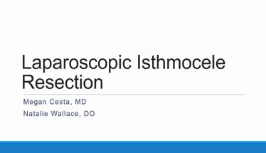 Laparoscopic Isthmocele Resection