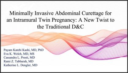 MINIMALLY INVASIVE ABDOMINAL CURETTAGE FOR AN INTRAMURAL TWIN PREGNANCY: A NEW TWIST TO THE TRADITIO