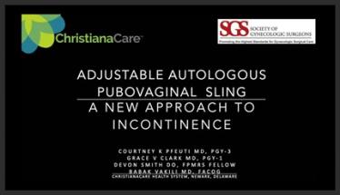 Adjustable Autologous Pubovaginal Sling