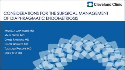 CONSIDERATIONS FOR THE SURGICAL MANAGEMENT OF DIAPHRAGMATIC ENDOMETRIOSIS.