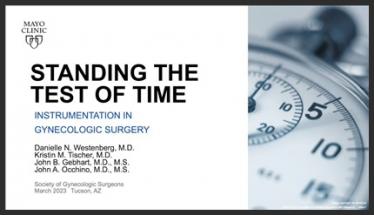 Standing the Test of Time: Instrumentation in Gynecologic Surgery