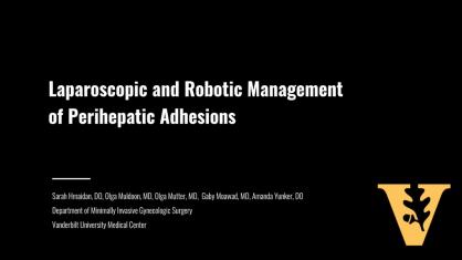 LAPAROSCOPIC AND ROBOTIC MANAGEMENT OF PERIHEPATIC ADHESIONS