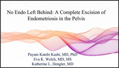 NO ENDO LEFT BEHIND: A COMPLETE EXCISION OF ENDOMETRIOSIS IN THE PELVIS