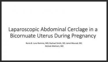 Laparoscopic Abdominal Cerclage in a Bicornuate Uterus During Pregnancy