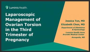 Laparoscopic Management of Ovarian Torsion in the Third Trimester of Pregnancy