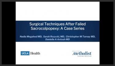 Surgical Techniques After Failed Sacrocolpopexy: A Case Series