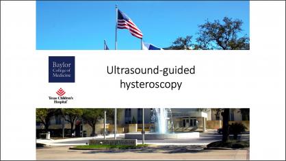 ULTRASOUND-GUIDED HYSTEROSCOPY
