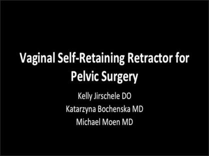 Vaginal Self-Retaining Retractor for Pelvic Surgery