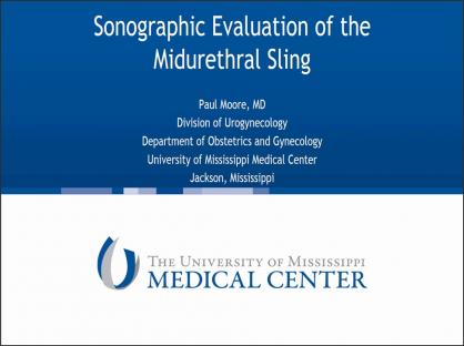 Sonographic Evaluation of the Midurethral Sling