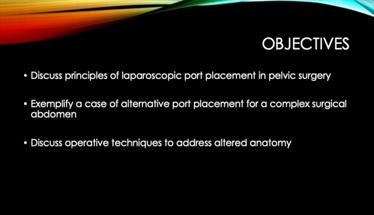 Alternative Port Placement in a Complex Surgical Abdomen