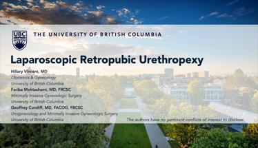 Laparoscopic Retropubic Urethropexy