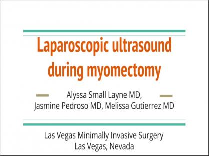 Laparoscopic Ultrasound During Myomectomy