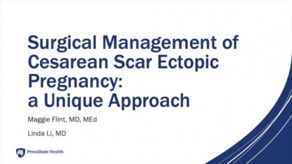 Surgical Management of Cesarean Scar Ectopic Pregnancy: A Unique Approach