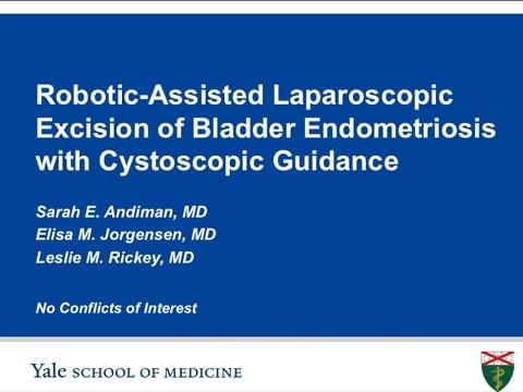 ROBOTIC-ASSISTED LAPAROSCOPIC EXCISION OF BLADDER ENDOMETRIOSIS WITH CYSTOSCOPIC GUIDANCE