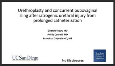 Urethroplasty and concurrent pubovaginal sling after iatrogenic urethral injury from prolonged cathe