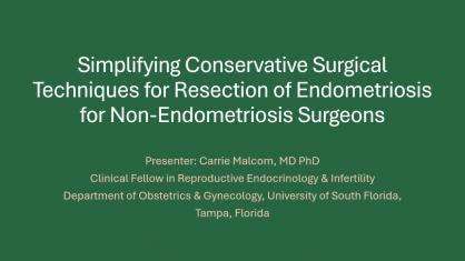 Simplifying Conservative Surgical Techniques for Resection of Endometriosis for Non-Endometriosis Su