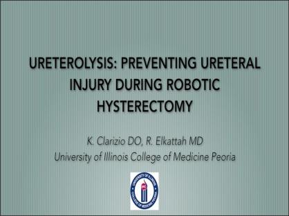 Ureterolysis: Preventing Ureteral Injury During Robotic Hysterectomy