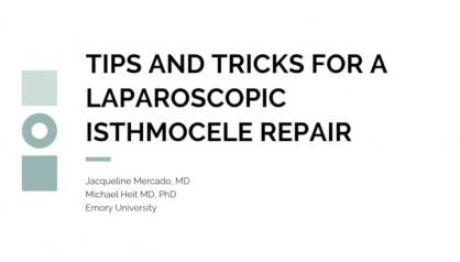 Tips and Tricks for a Laparoscopic Isthmocele Repair zz old