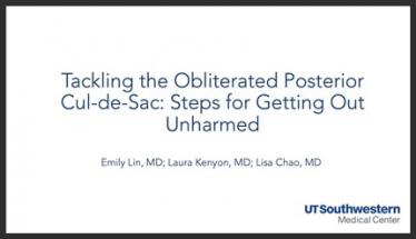 Tackling the Obliterated Posterior Cul-de-sac: Steps for Getting Out Unharmed