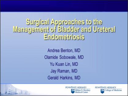 SURGICAL APPROACHES TO THE MANAGEMENT OF BLADDER AND URETERAL ENDOMETRIOSIS
